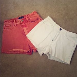 Ambercrombie and Fitch denim shorts.